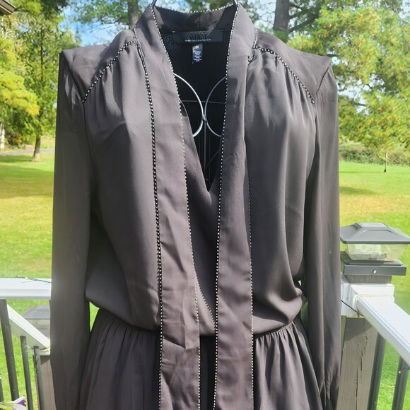 Beaded Smocked Blouson Dress, size M, NWT - Picture 6 of 11